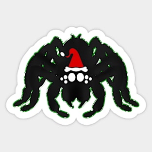 Santa Spider (Green Peppermint 2) Sticker